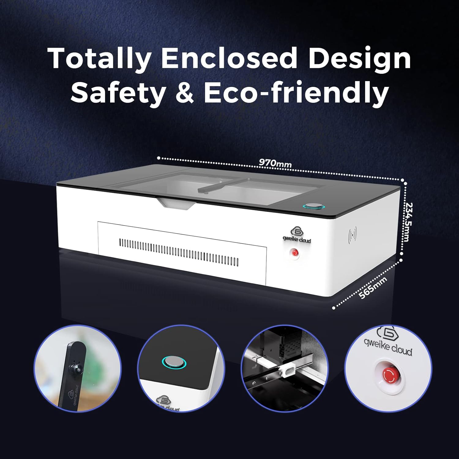 Gweike Cloud Basic II 50W CO2 Laser Cutter & Engraver Design