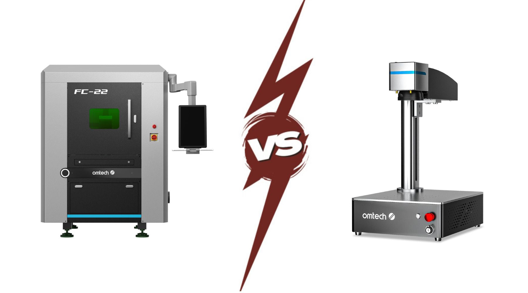 OMTech FC-22 vs Fiber Marking Machines: Cutting vs. Marking, What's the Difference?