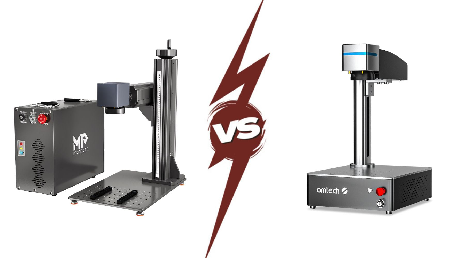 OMTech Fiber vs Monport Fiber: 20–30W Metal Marking Laser Comparison