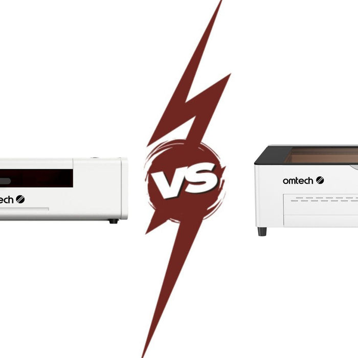 OMTech Polar Lite vs Polar 2: Glass Tube vs. RF Desktop CO2 Laser
