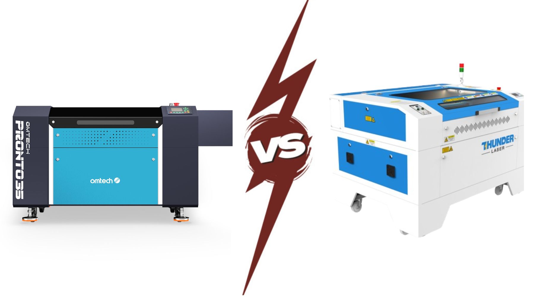 OMTech vs Thunder Laser: When Do You Outgrow Budget CO2 for Industrial?