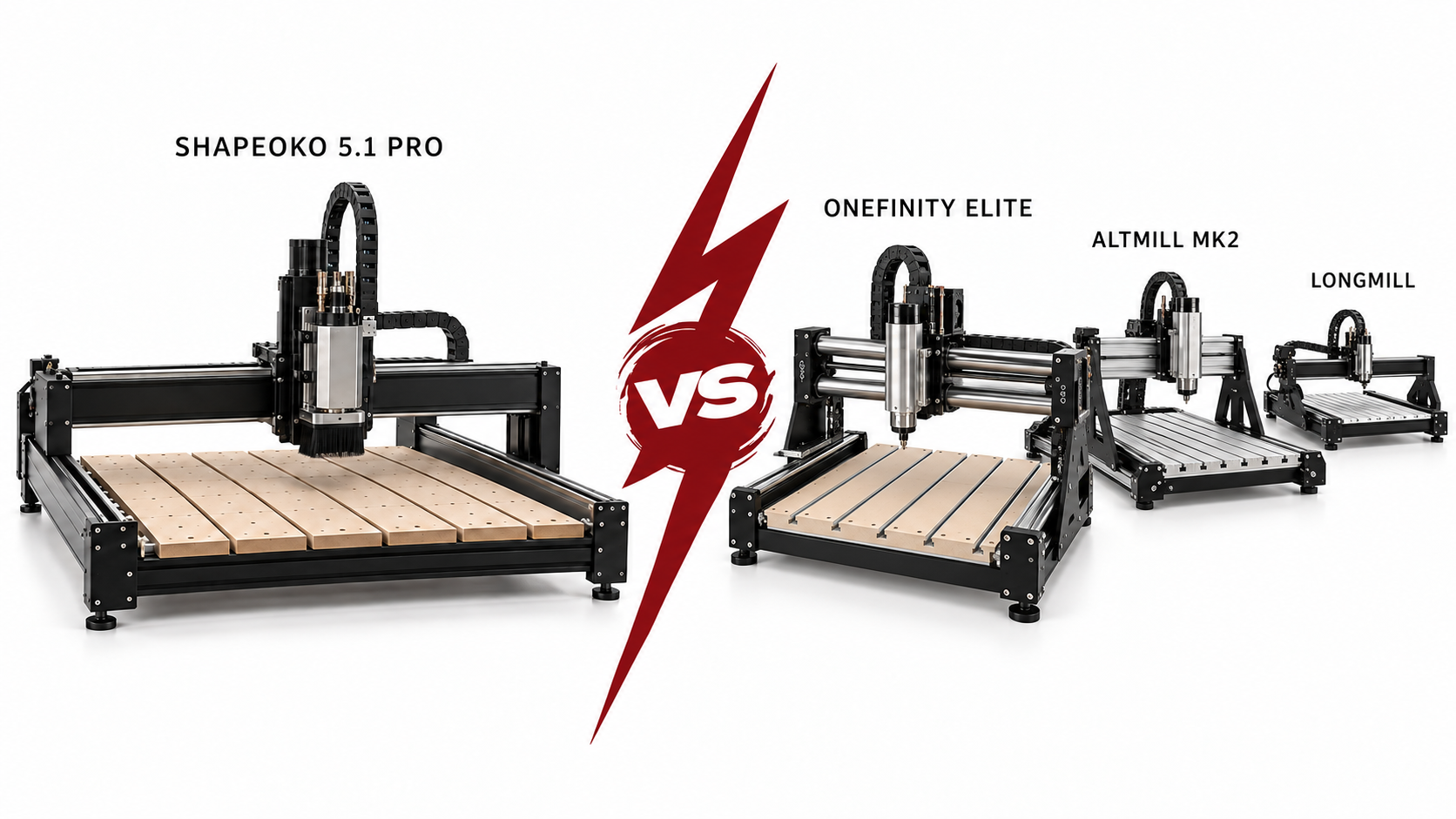 Shapeoko vs Onefinity vs AltMill vs LongMill: Which CNC Router Should You Buy?