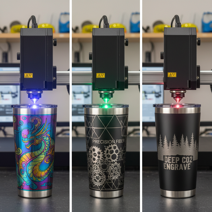 True 355nm UV vs 405/445nm