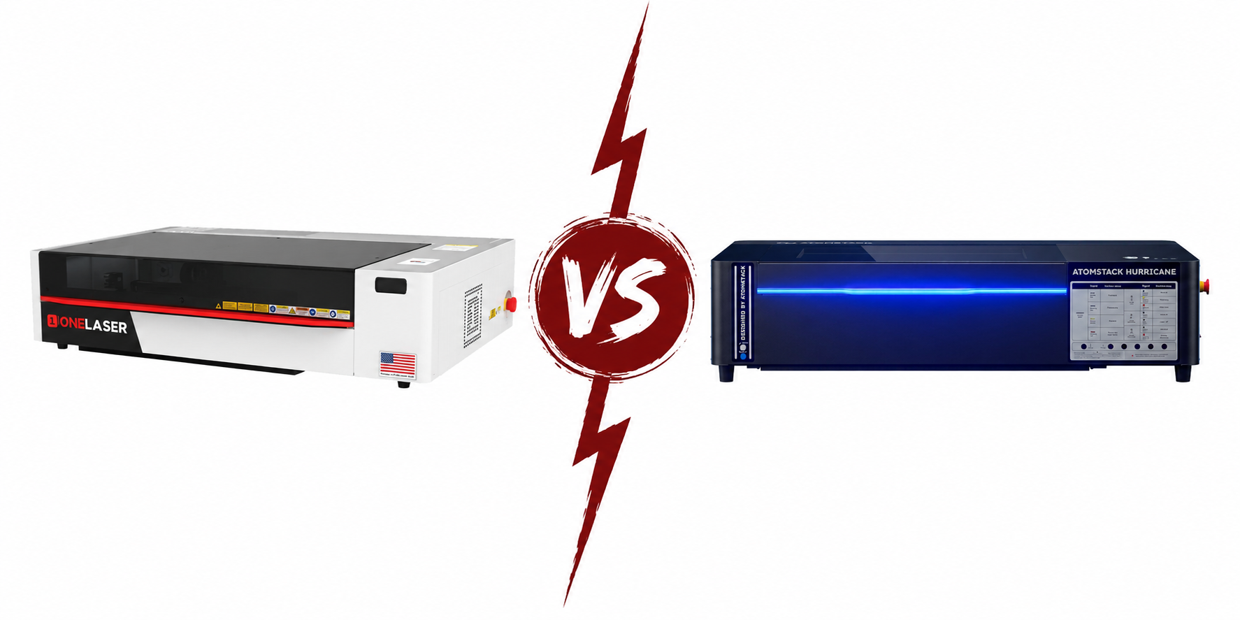 OneLaser XRF vs AtomStack Hurricane: Which CO2 Laser Fits?