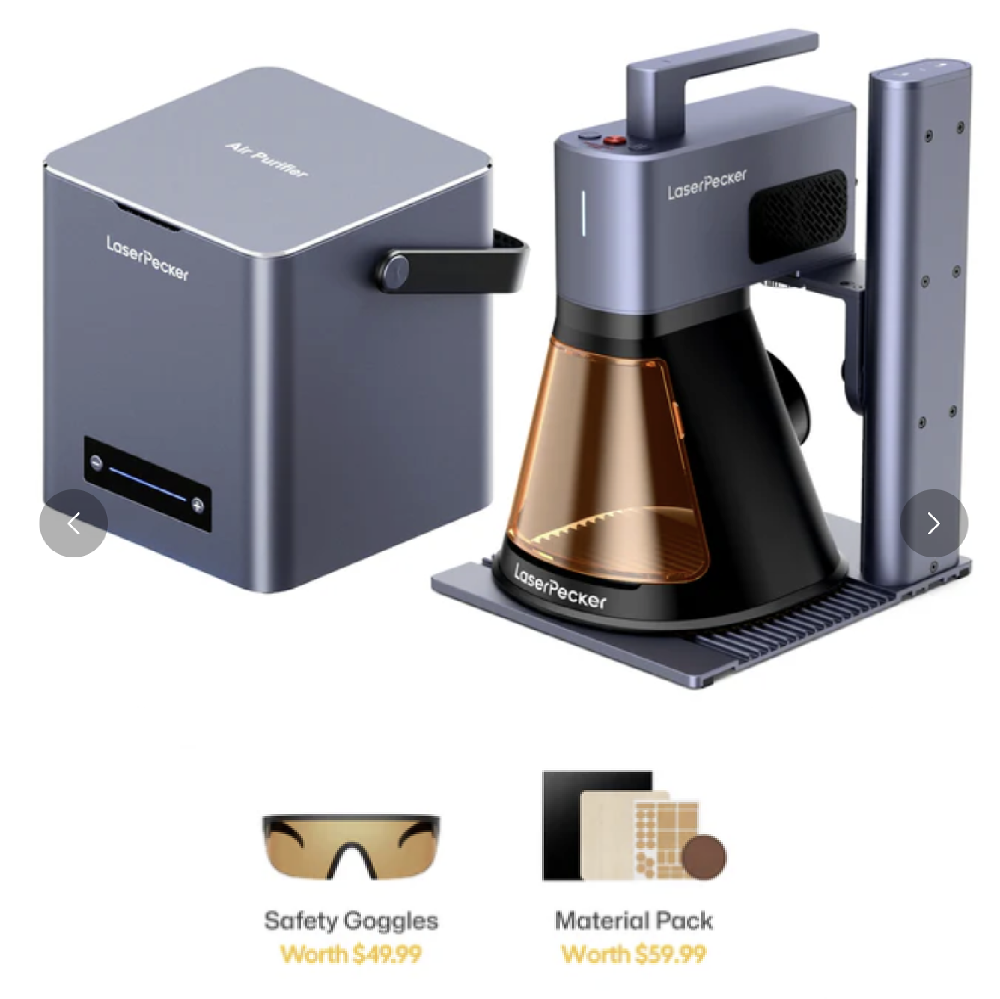 LaserPecker LP2 Plus 10W Diode Laser Engraver and Cutter