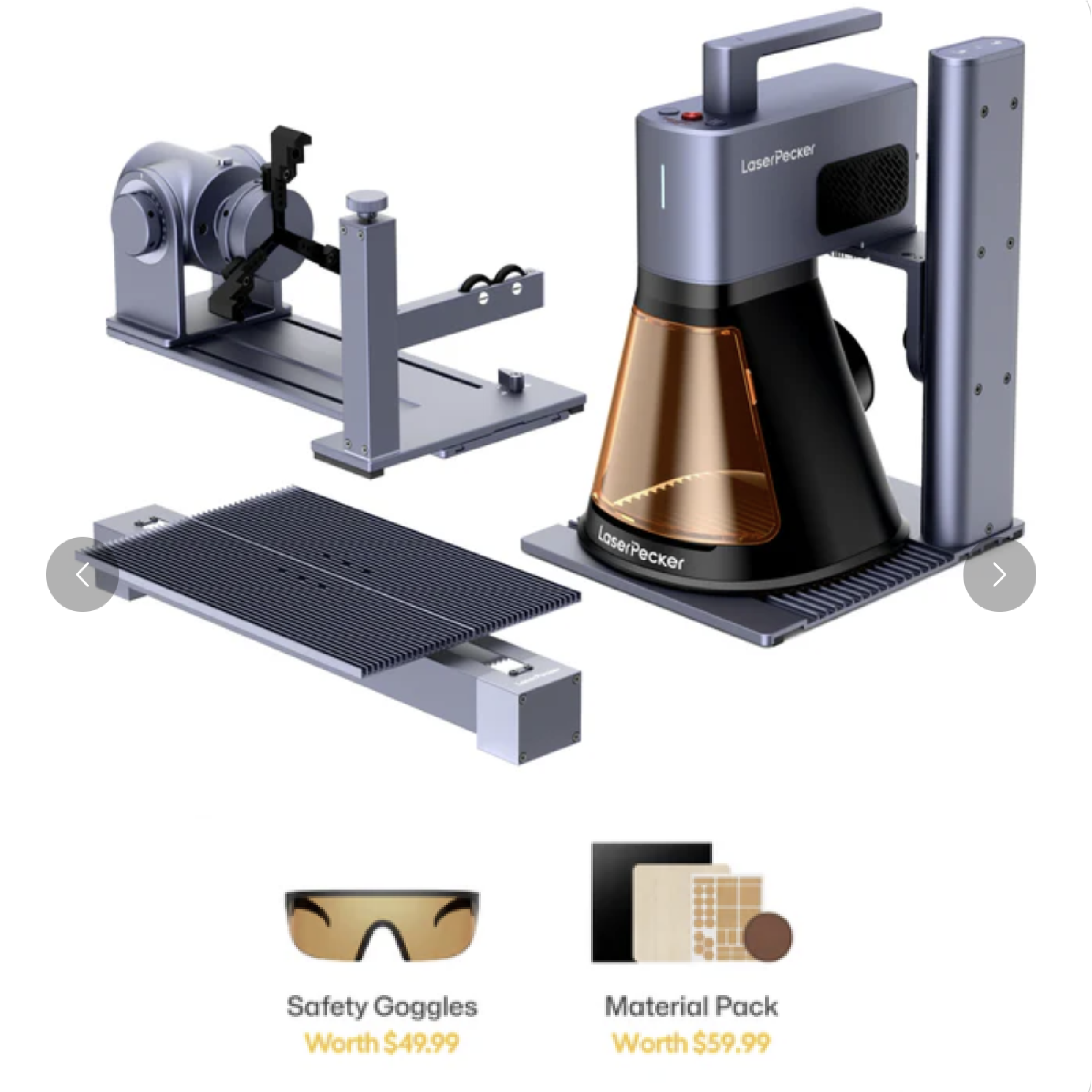 LaserPecker LP2 Plus 10W Diode Laser Engraver | Portable Precision