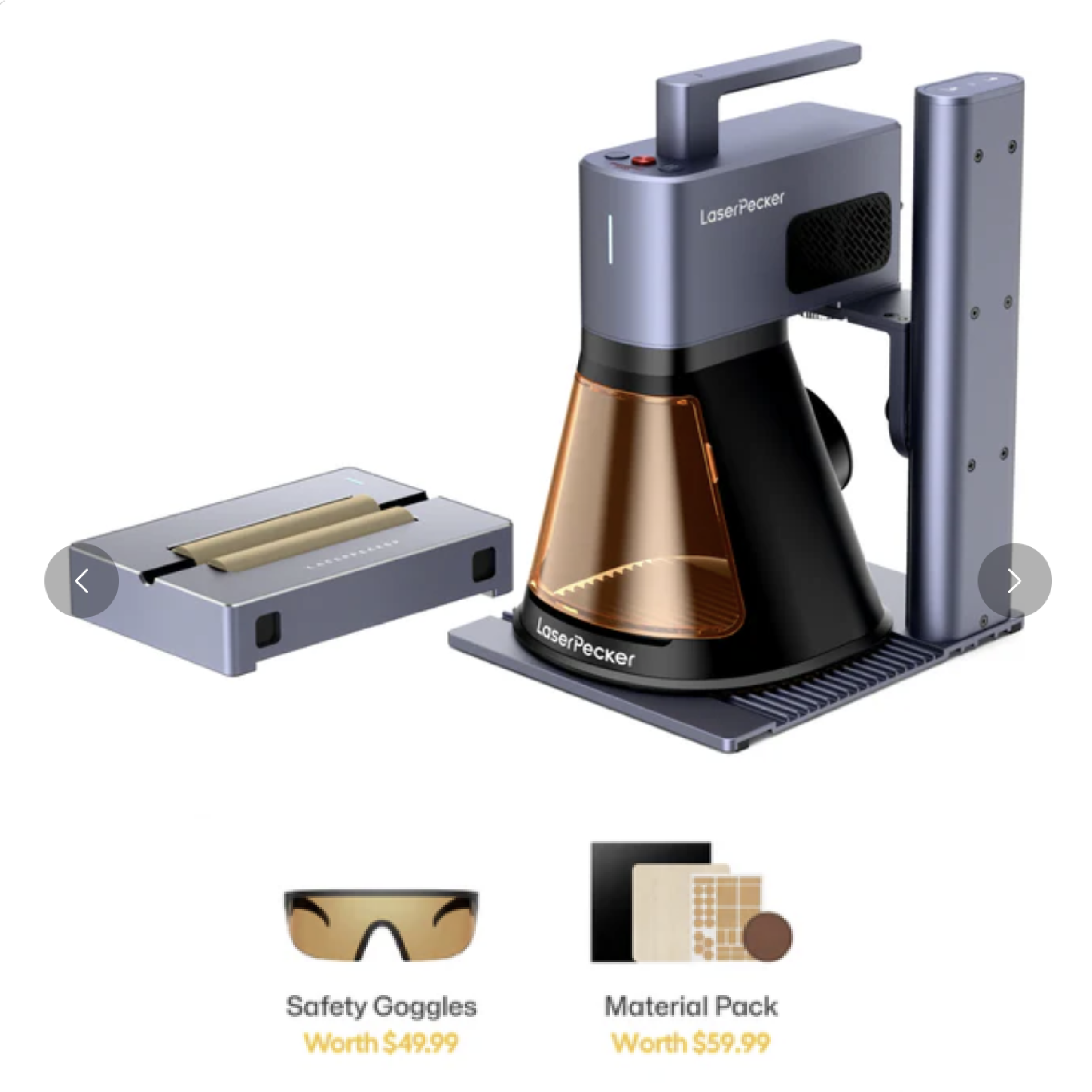 LaserPecker LP2 Plus 10W Diode Laser Engraver | Portable Precision