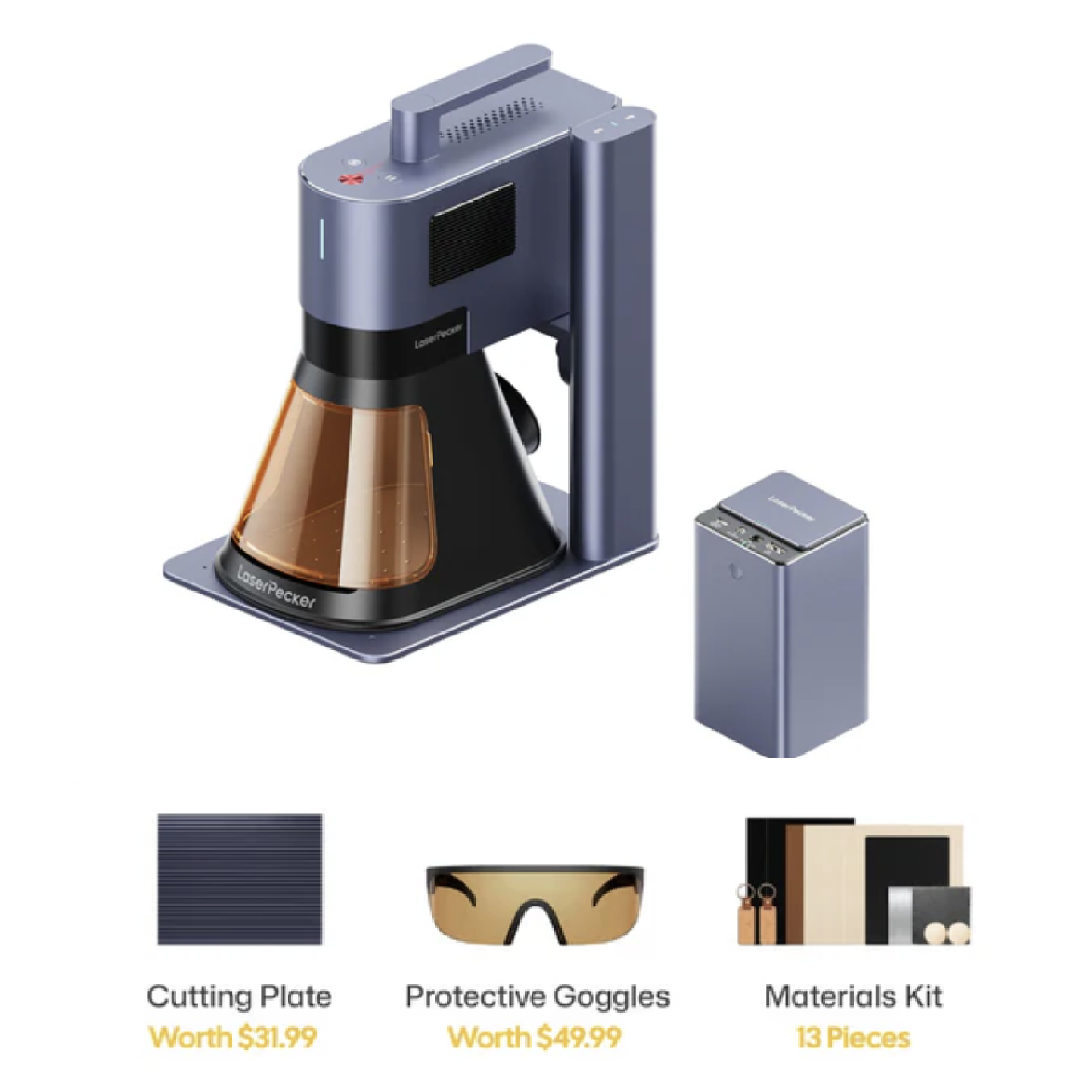 LaserPecker LP5 Dual-Source 20W Fiber + Diode Laser Engraver