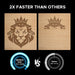 OMTech K40+ 45W Desktop CO2 Laser Engraver Faster