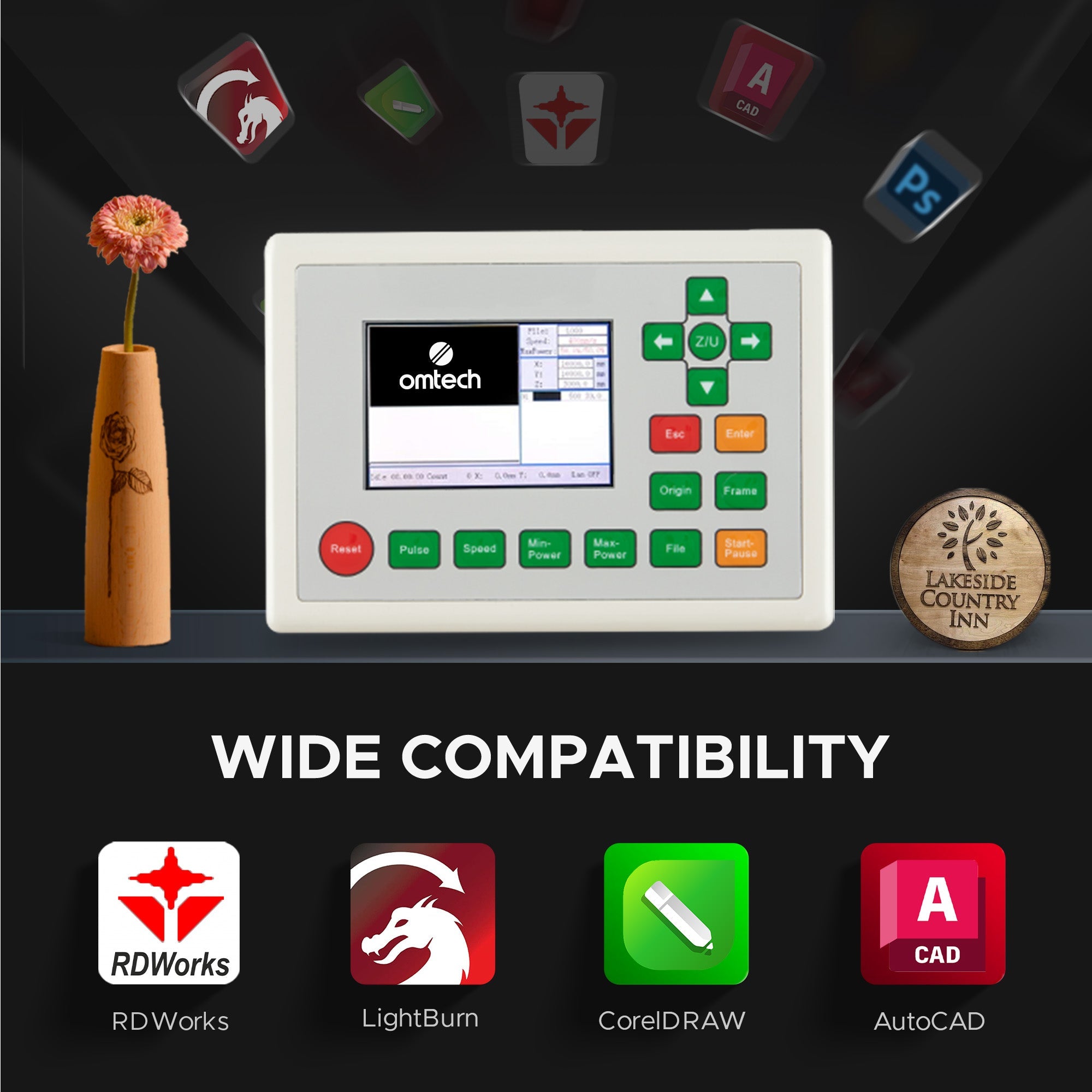 OMTech Maker AF2028-80 90W CO2 Laser Cutter and Engraver Compatibility