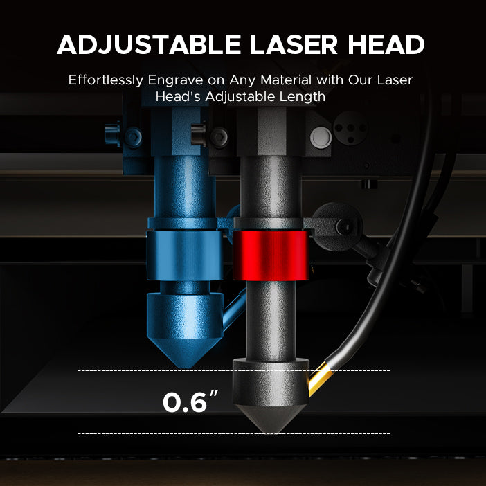 OMTech K40+ 45W Desktop CO2 Laser Engraver Adjustable Laser Head