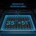 OMTech Pronto 60 130W CO2 Laser Cutter and Engraver Work Area