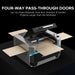 OMTech Pro 2440 80W CO2 Laser Engraver and Cutter Four Way Pass Through Doors