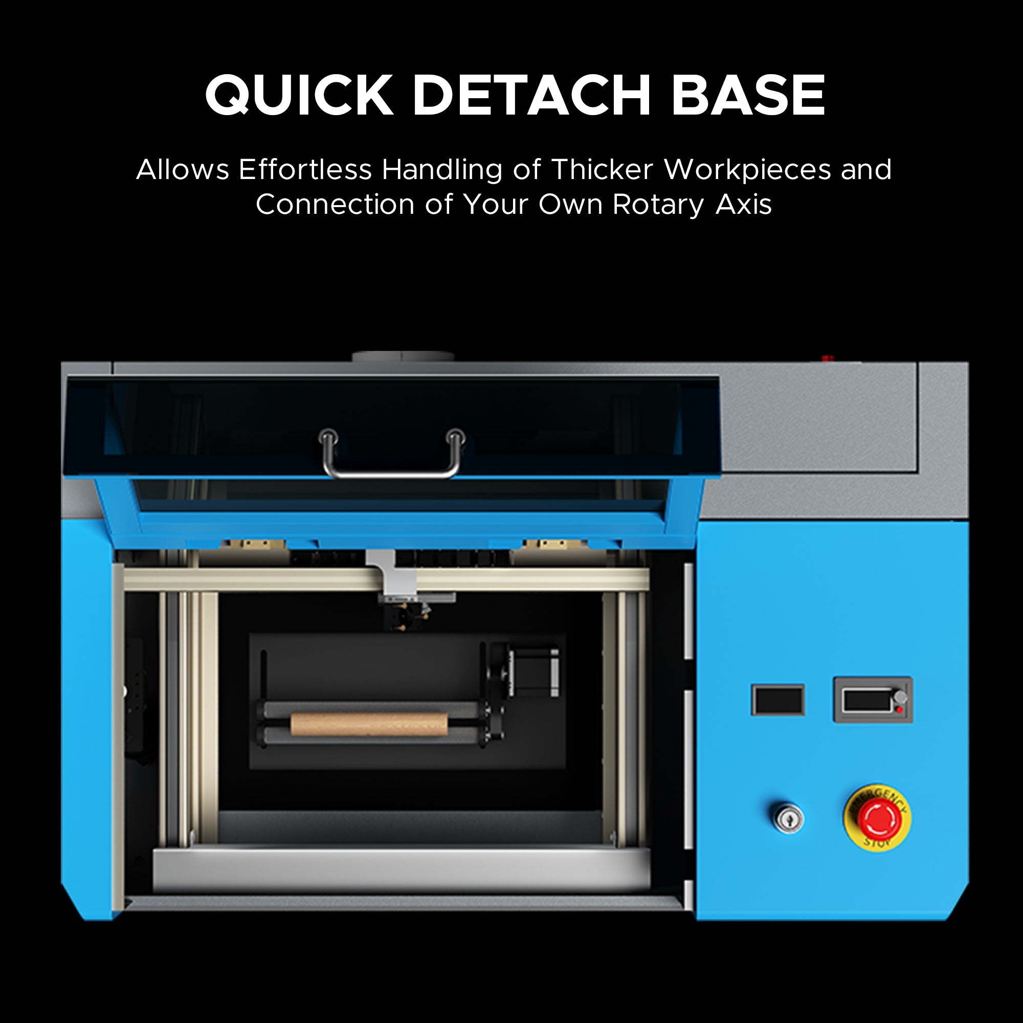 OMTech K40+ 45W Desktop CO2 Laser Engraver Detach Base