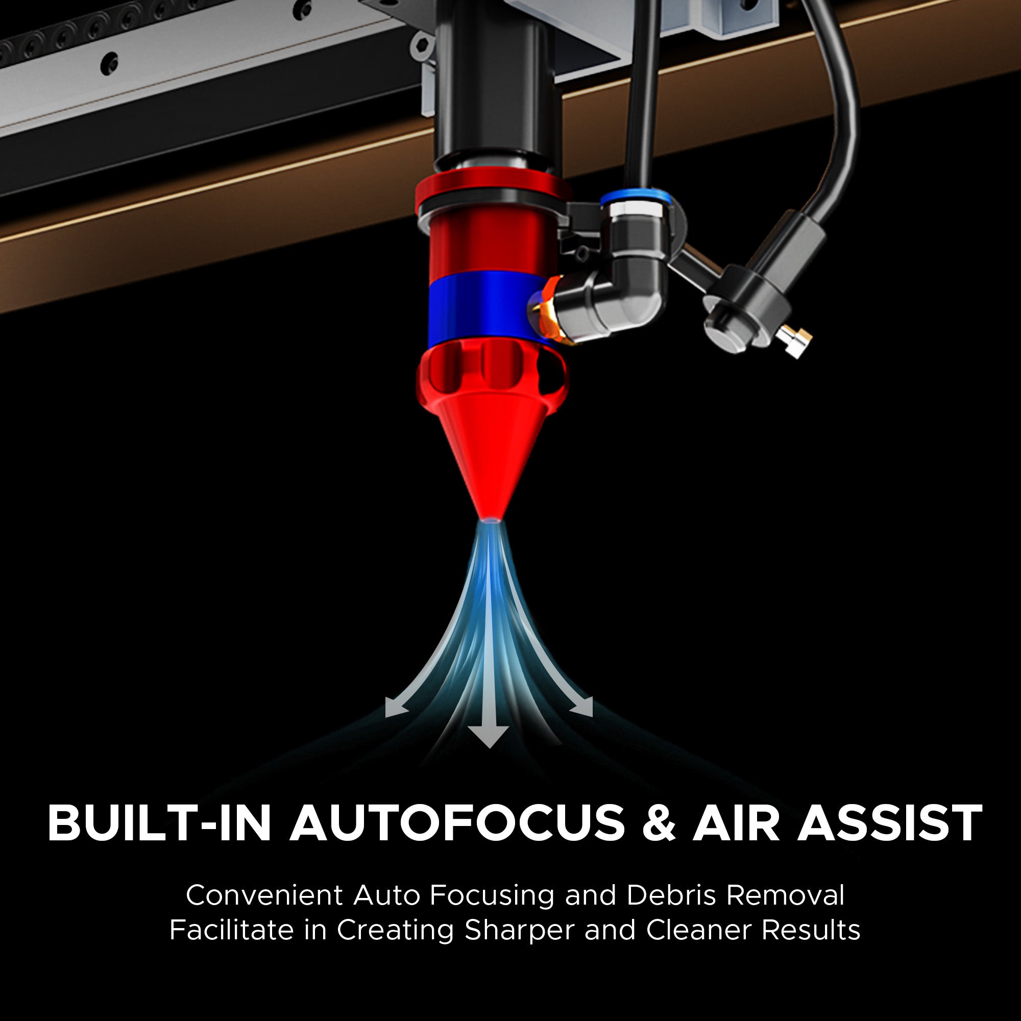 OMTech Maker AF2028-80 90W CO2 Laser Cutter and Engraver Air Assist
