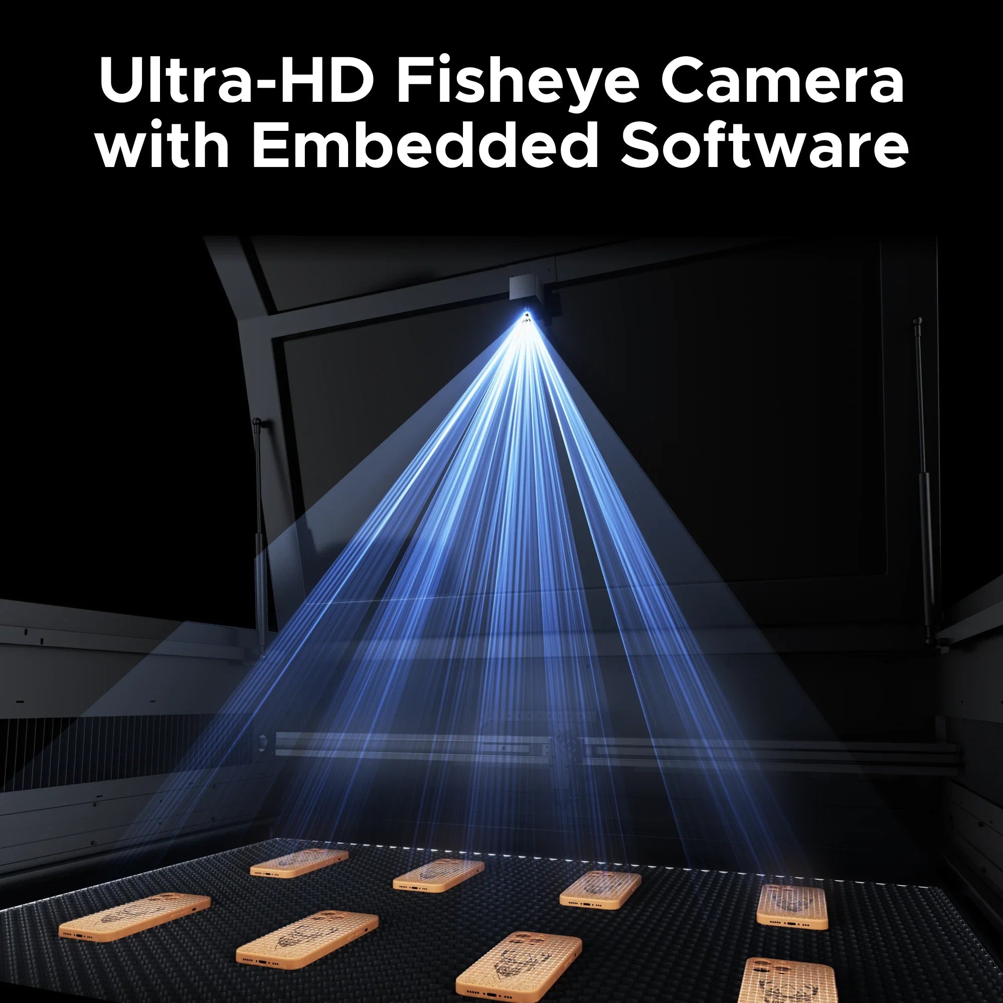 OMTech Pro Quantum 60W RF CO2 Laser Engraver and Cutter Ultra HD Camera