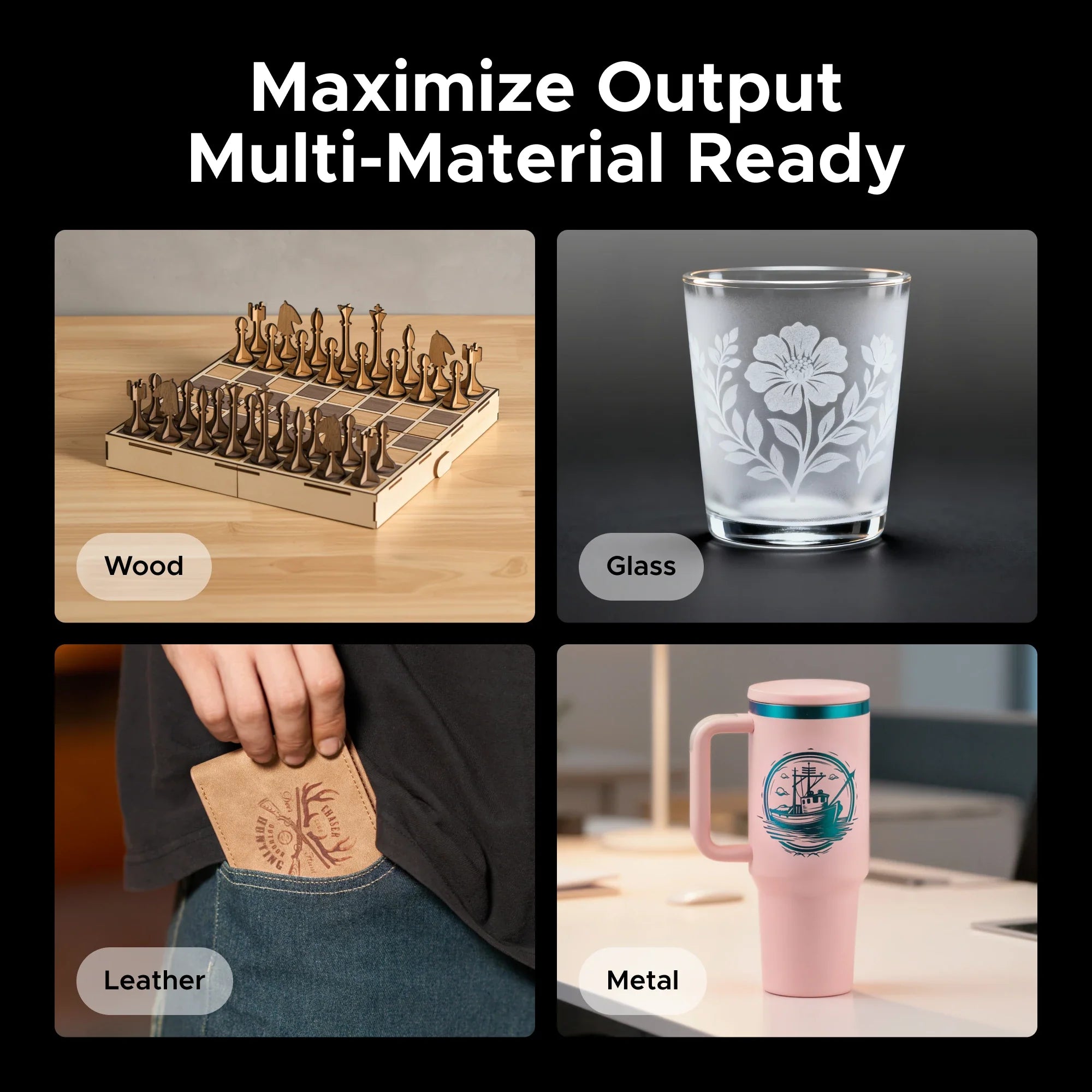 OMTech Pro Quantum 80W RF CO2 Laser Engraver and Cutter