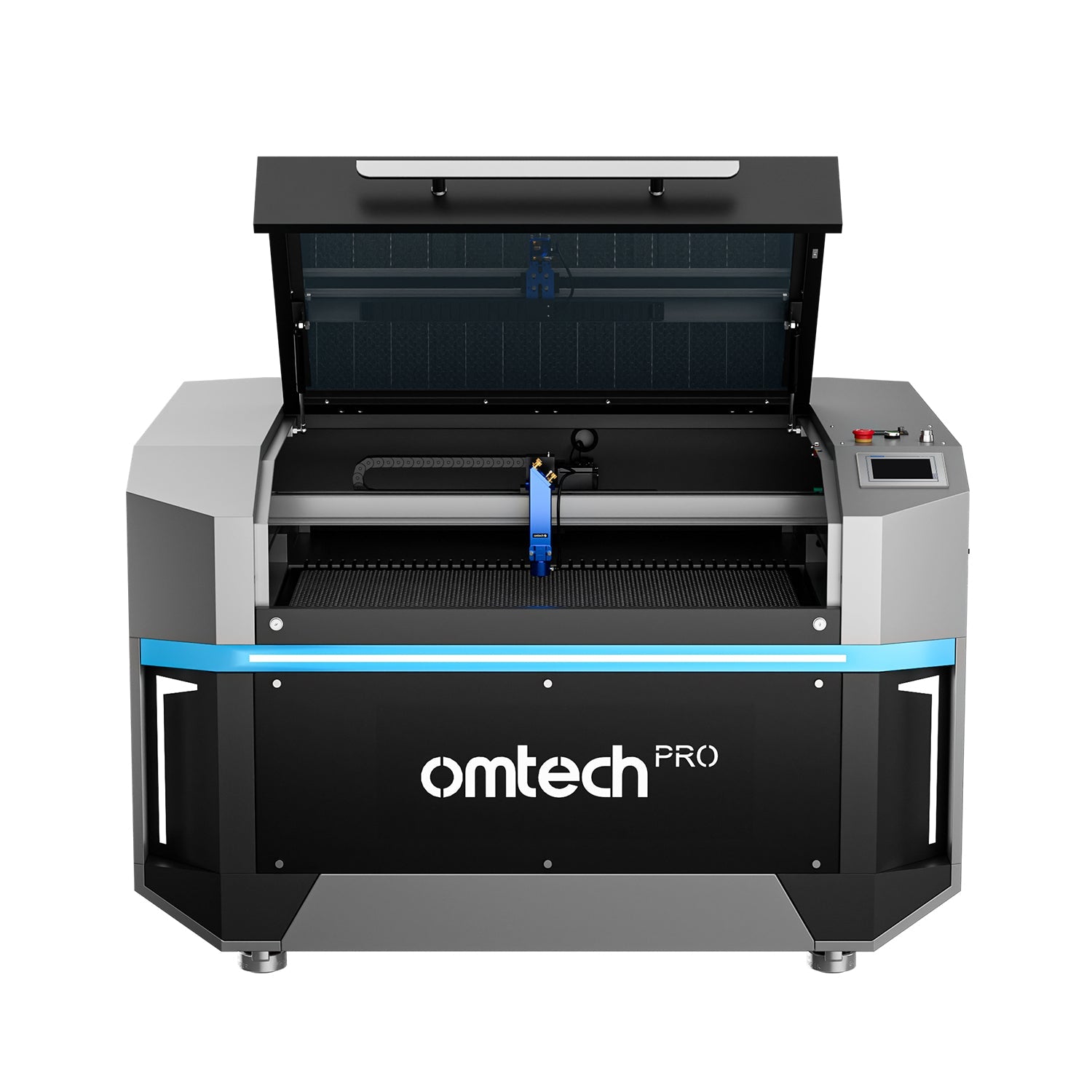 OMTech Pro 2440 80W CO2 Laser Engraver and Cutter Front Open View