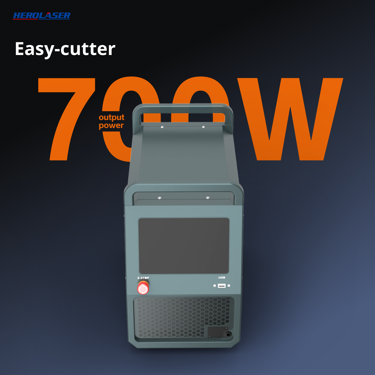 Herolaser C700 Desktop Laser Cutter angled view — Herolaser C700 Desktop Laser Cutter