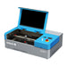 OMTech K40+ 45W Desktop CO2 Laser Engraver Open Side View