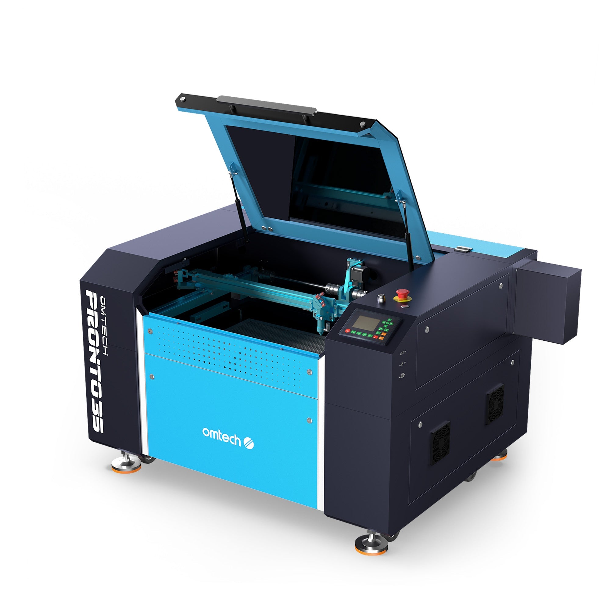 OMTech Pronto 35 90W CO2 Laser Cutter and Engraver Left Side View