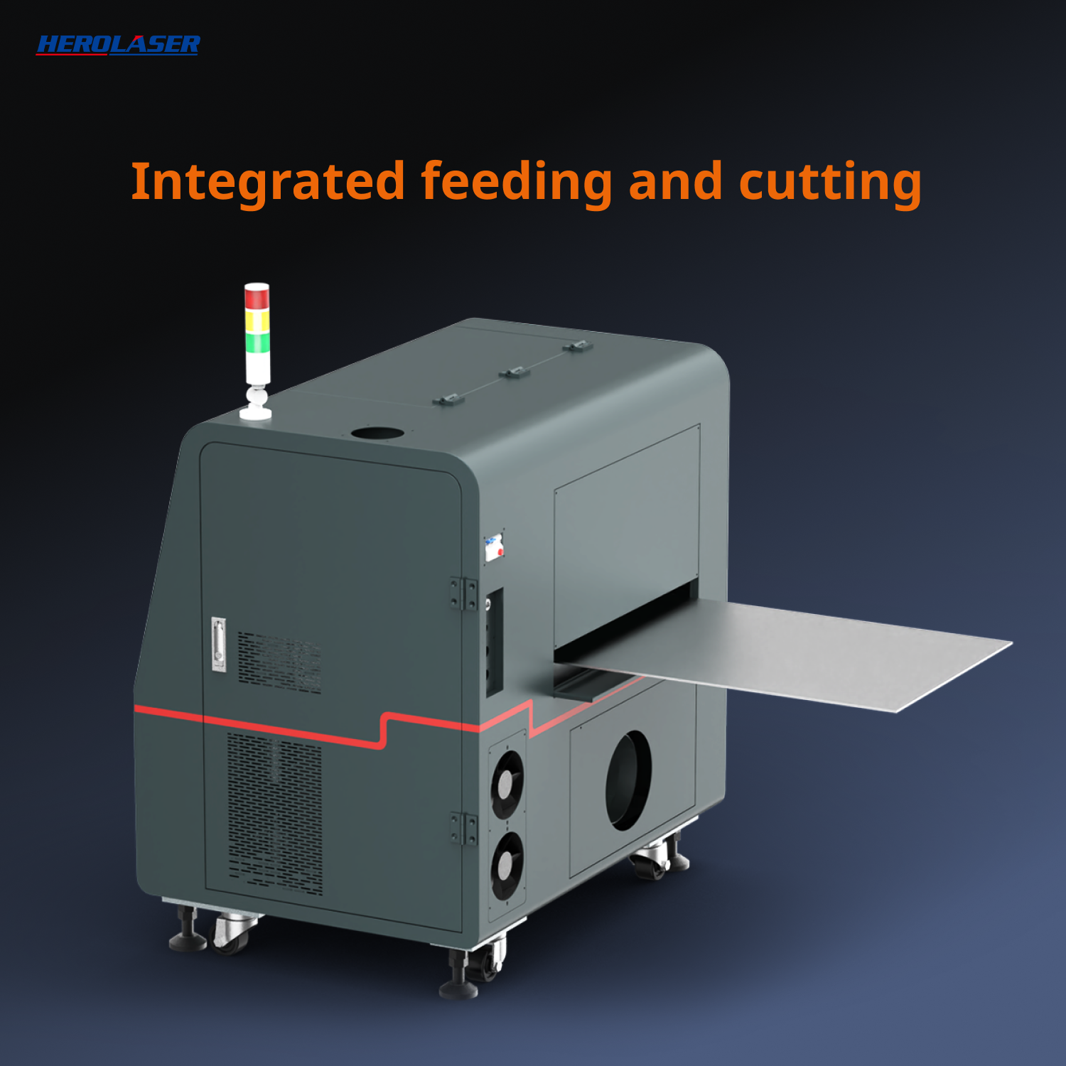Herolaser 1500W Desktop Metal Laser Cutter — control interface detail