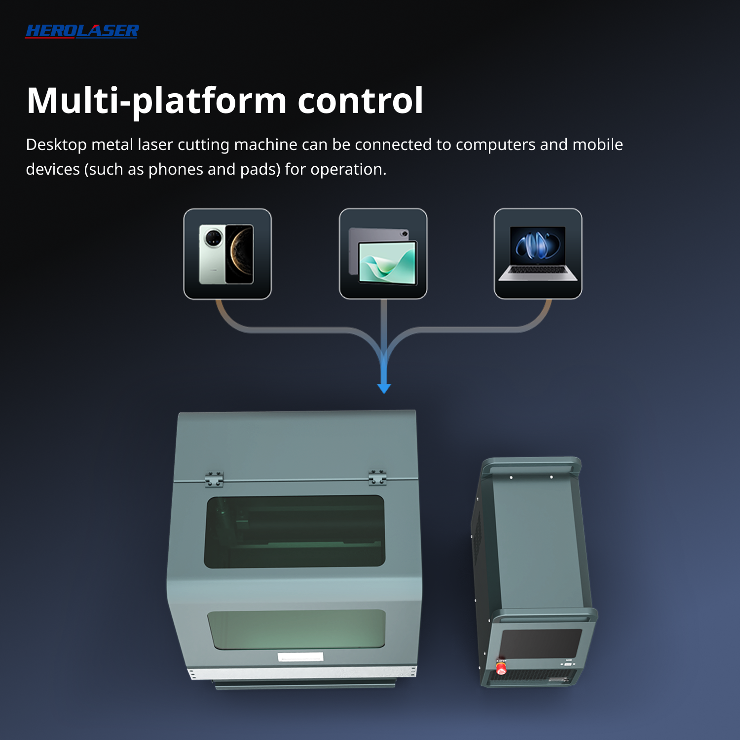 Herolaser C700 Desktop Laser Cutter in use — Herolaser C700 Desktop Laser Cutter