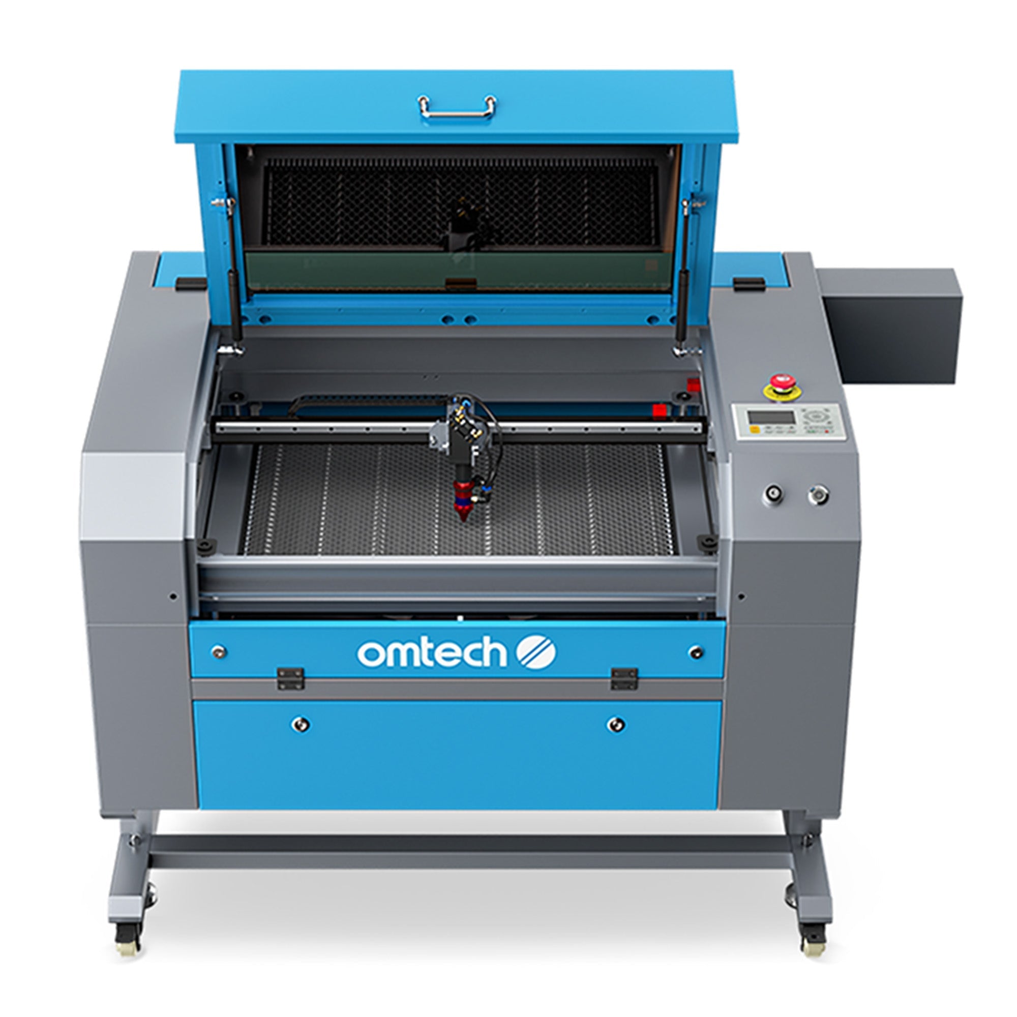 OMTech Maker AF2028-80 90W CO2 Laser Cutter and Engraver Front Open View