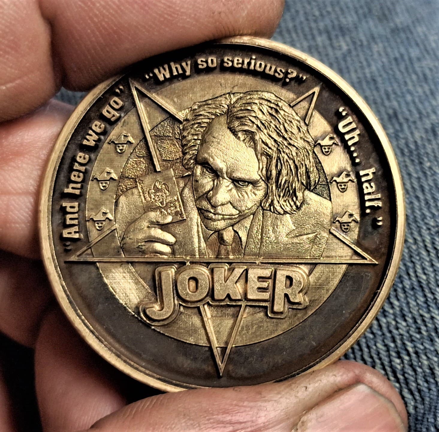 Fiber laser coin deep engraving