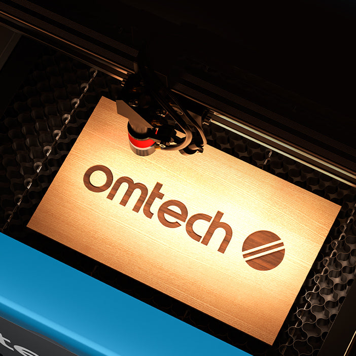 OMTech K40+ 45W Desktop CO2 Laser Engraver Logo