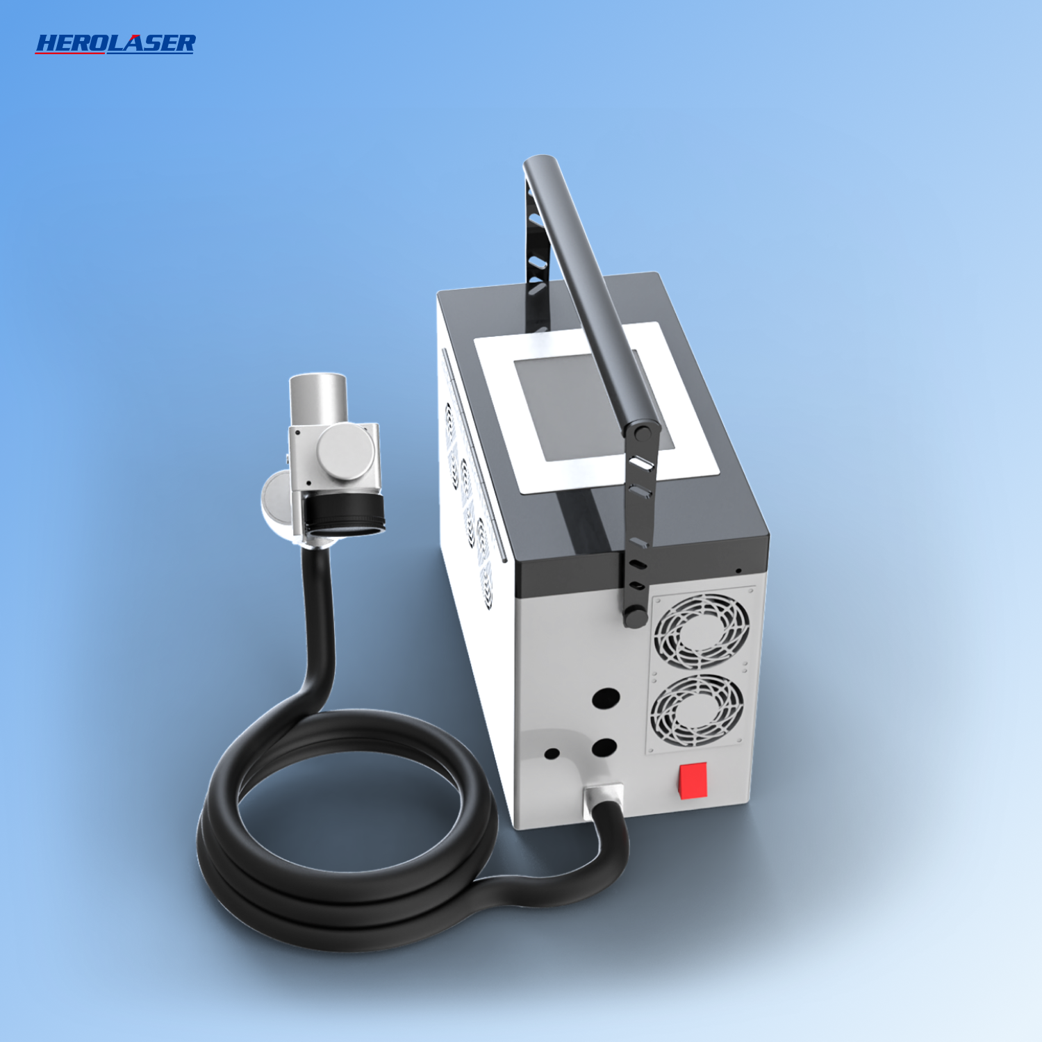 Herolaser 200W Pulsed Laser Cleaner — before and after surface cleaning