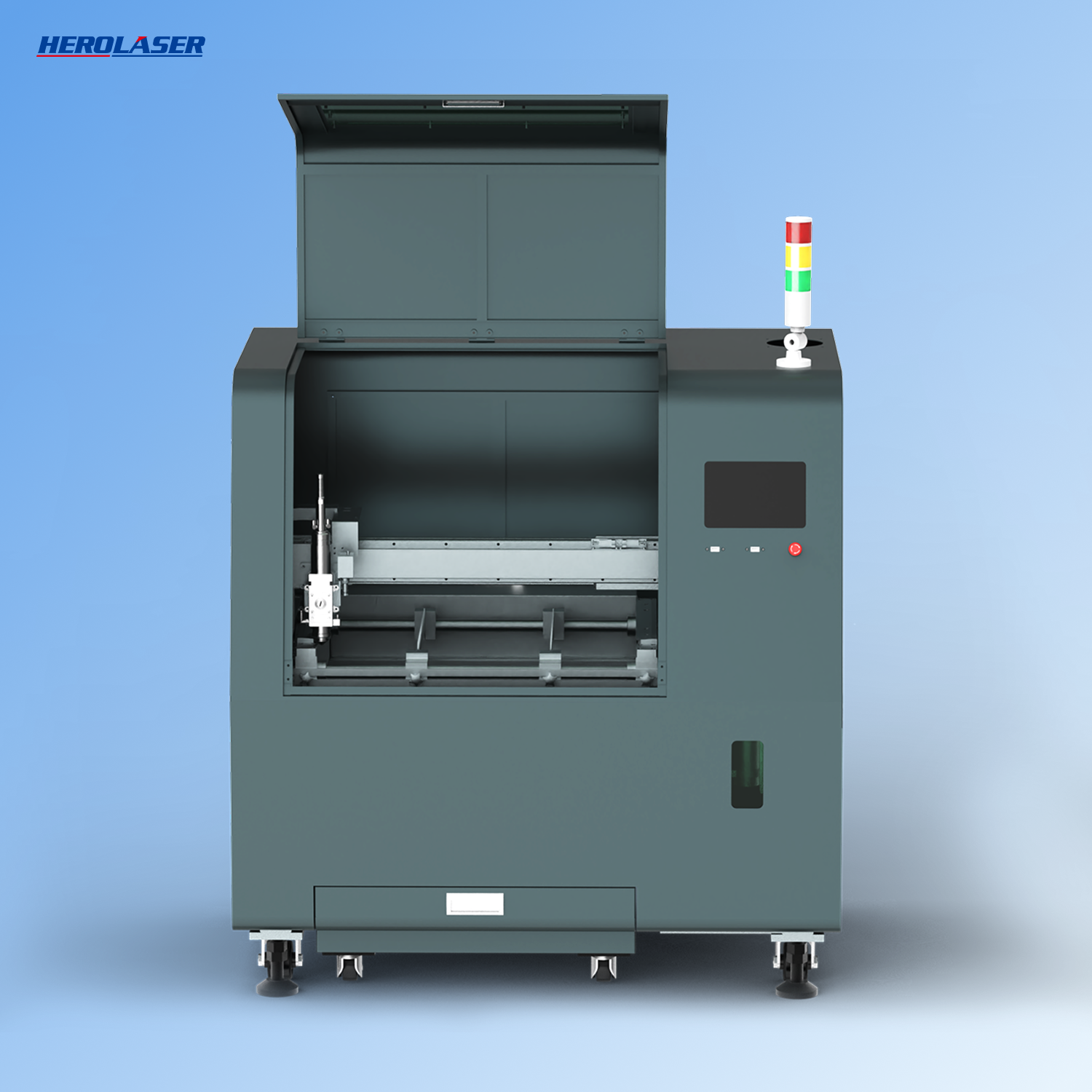 Herolaser 1500W Desktop Metal Laser Cutter — cutting demonstration on metal