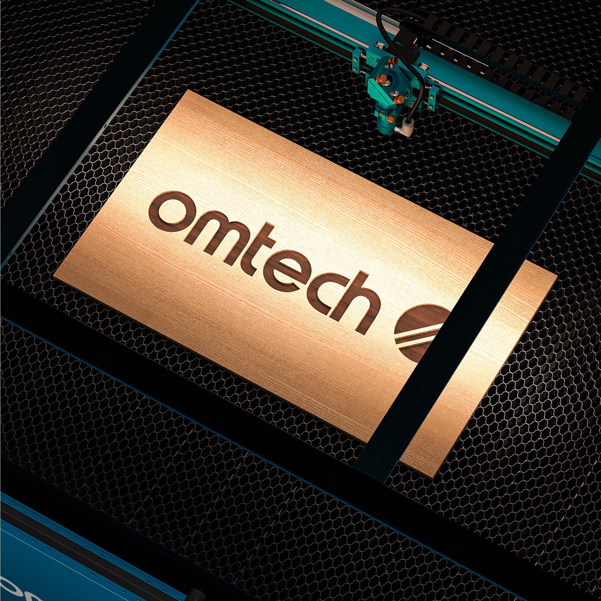 OMTech Pronto 35 90W CO2 Laser Cutter and Engraver Logo