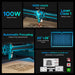 OMTech Pronto 35 100W CO2 Laser Cutter and Engraver Specifications