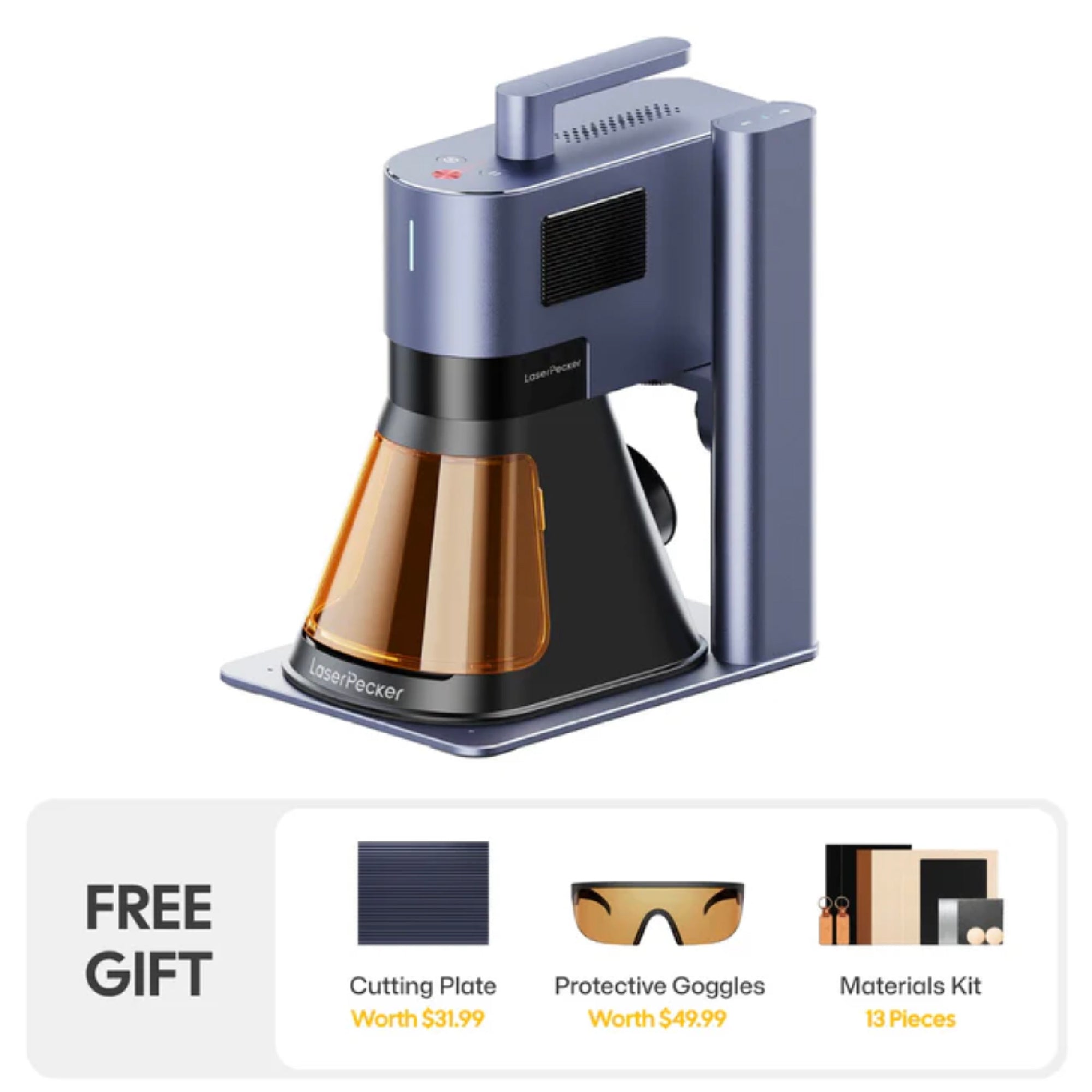 LaserPecker LP5 Dual-Source 20W Fiber + Diode Laser Engraver