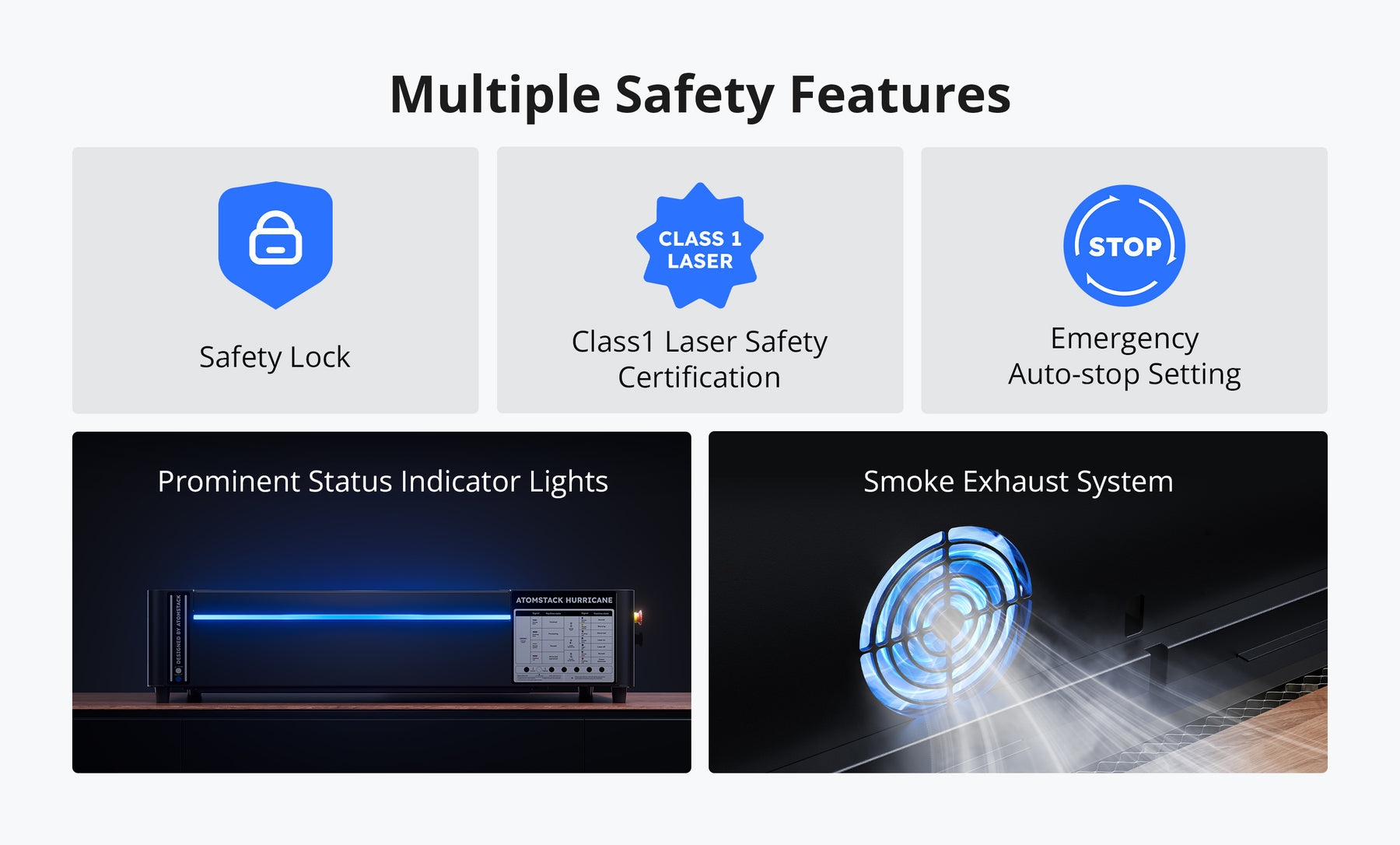 Atomstack Hurricane Safety Features