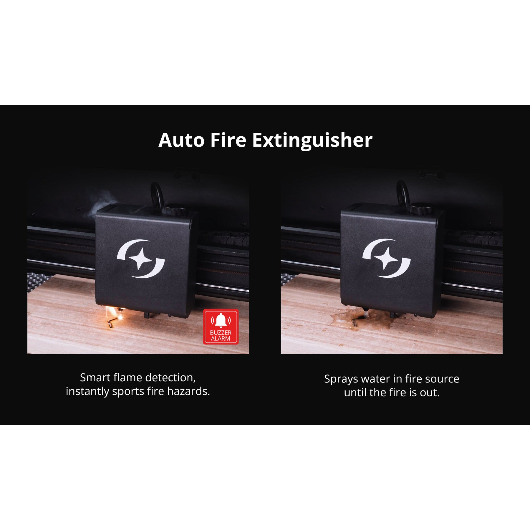 Atomstack Hurricane 55W CO2 Laser Cutter Auto Fire extinguisher