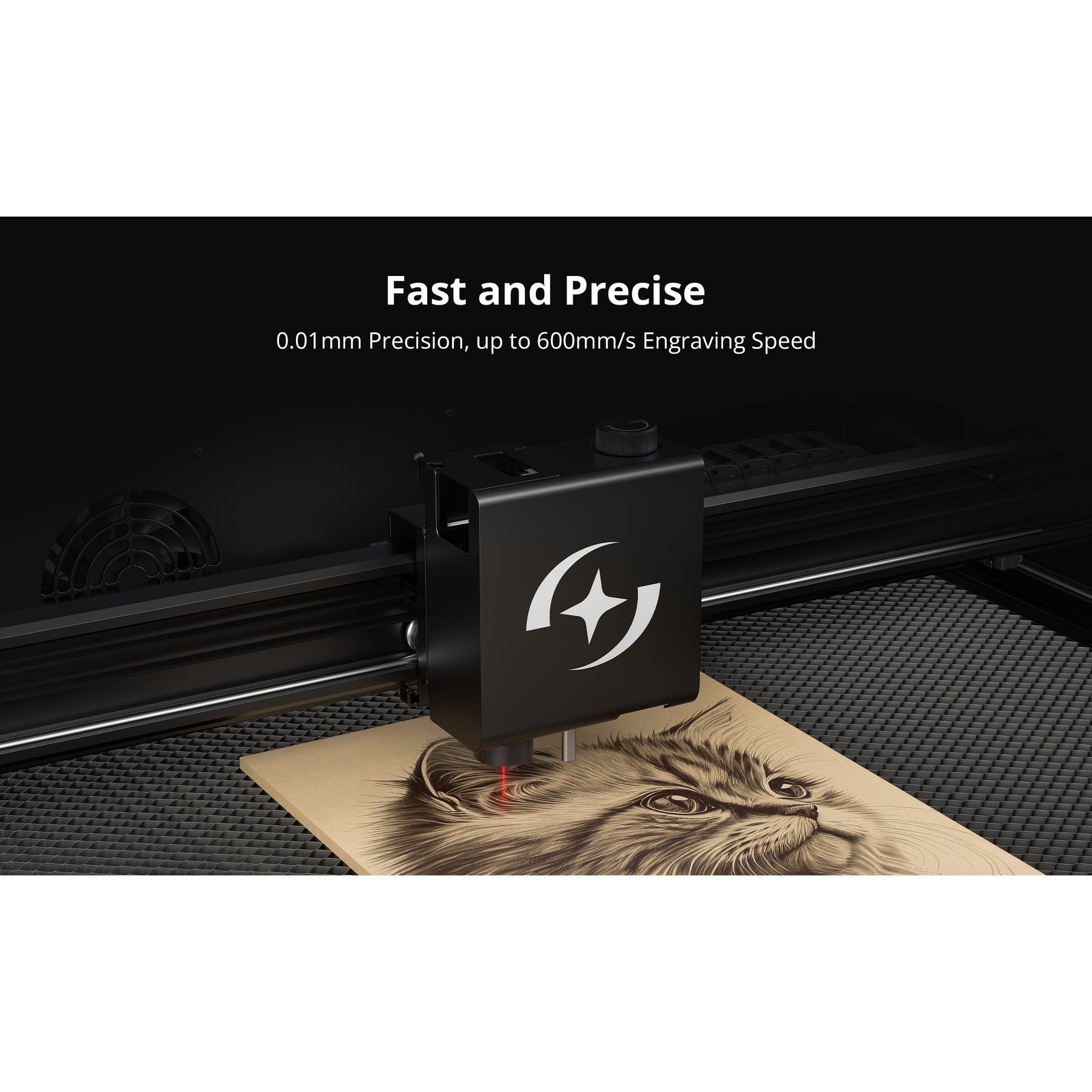 Atomstack Hurricane 55W CO2 Laser Cutter Speed