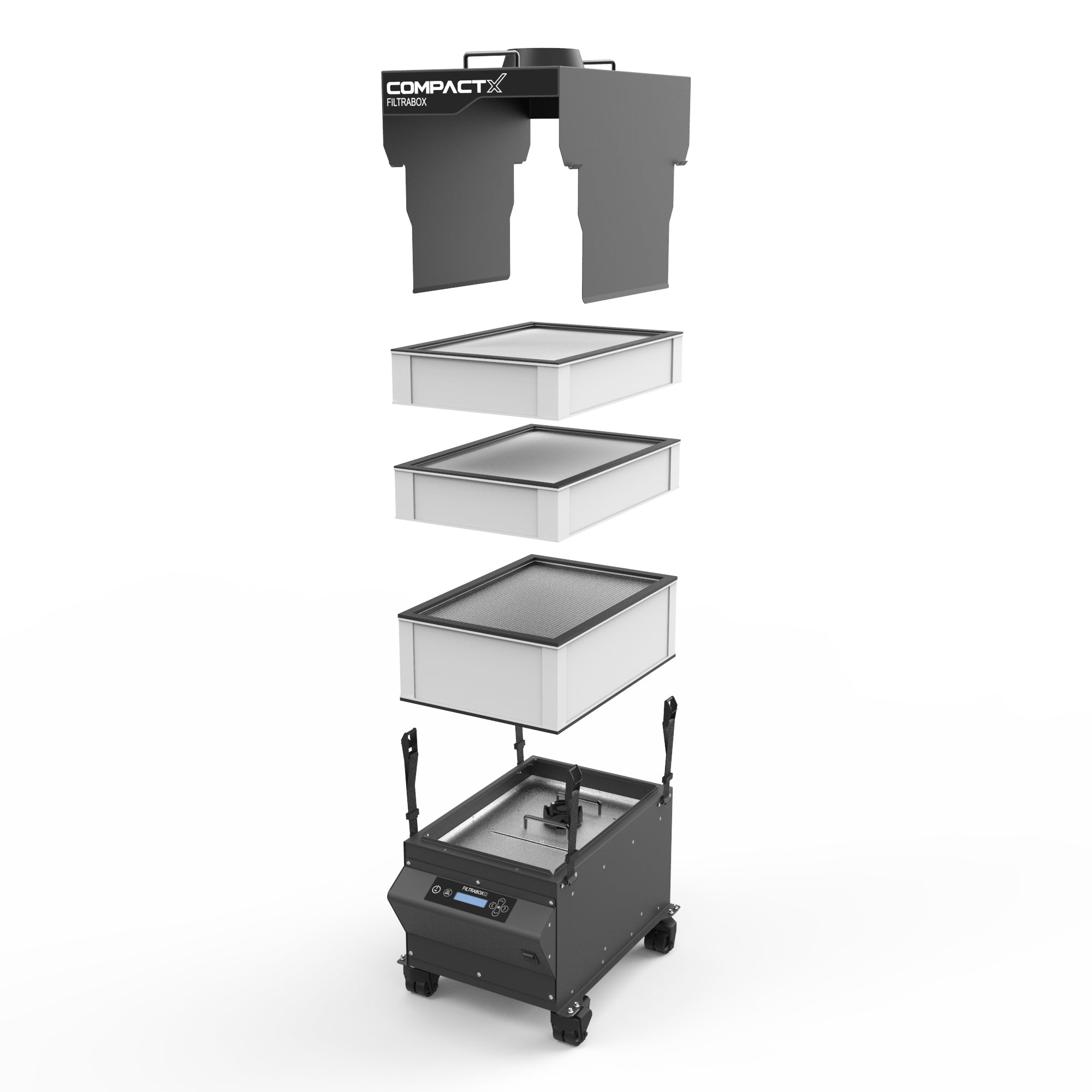 Broken Out Components of Filtrabox Compact X