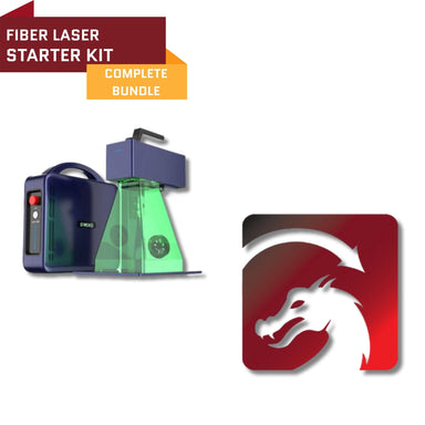 Fiber Laser Starter Complete Bundle With Machine And Accessories On A White Background