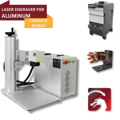 Laser Engraver For Aluminum Complete Bundle With Machine And Accessories On A White Background