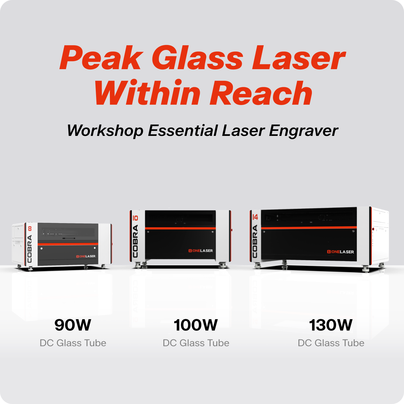 OneLaser Cobra™ 14 - 130W CO2 Laser Engraver & Cutter