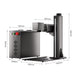 Commarker Titan 1 JPT MOPA Fiber Laser Engraver Dimension