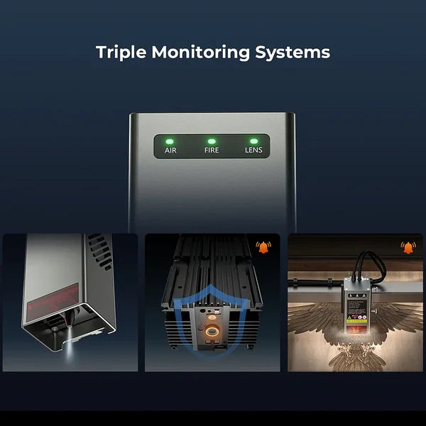Creality Falcon2 12W Laser Engraver & Cutter monitoring system