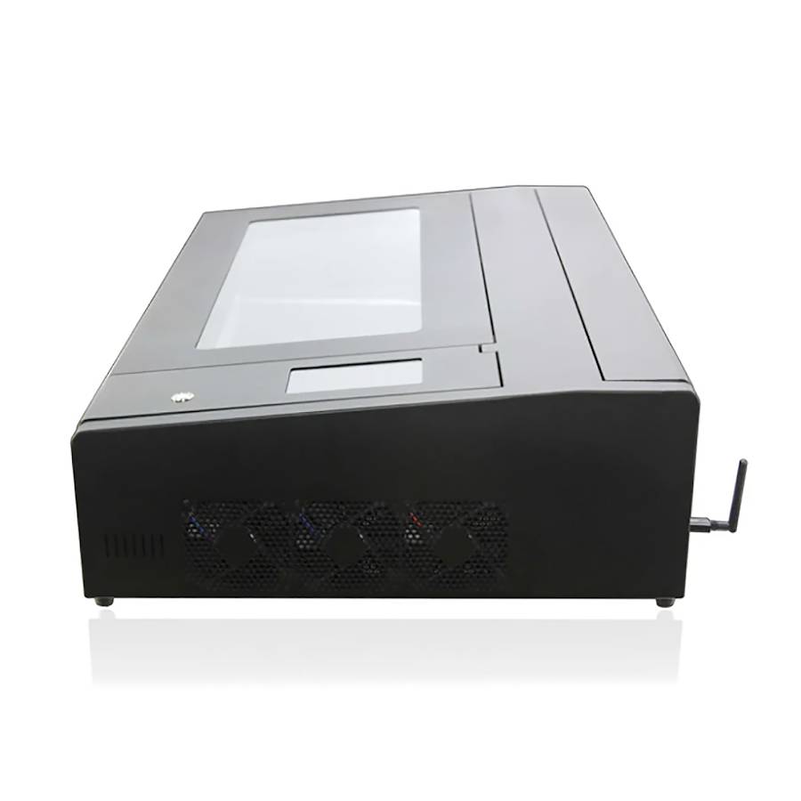 FLUX BeamBox Pro 50W CO2 Laser Cutter & Engraver side angle image