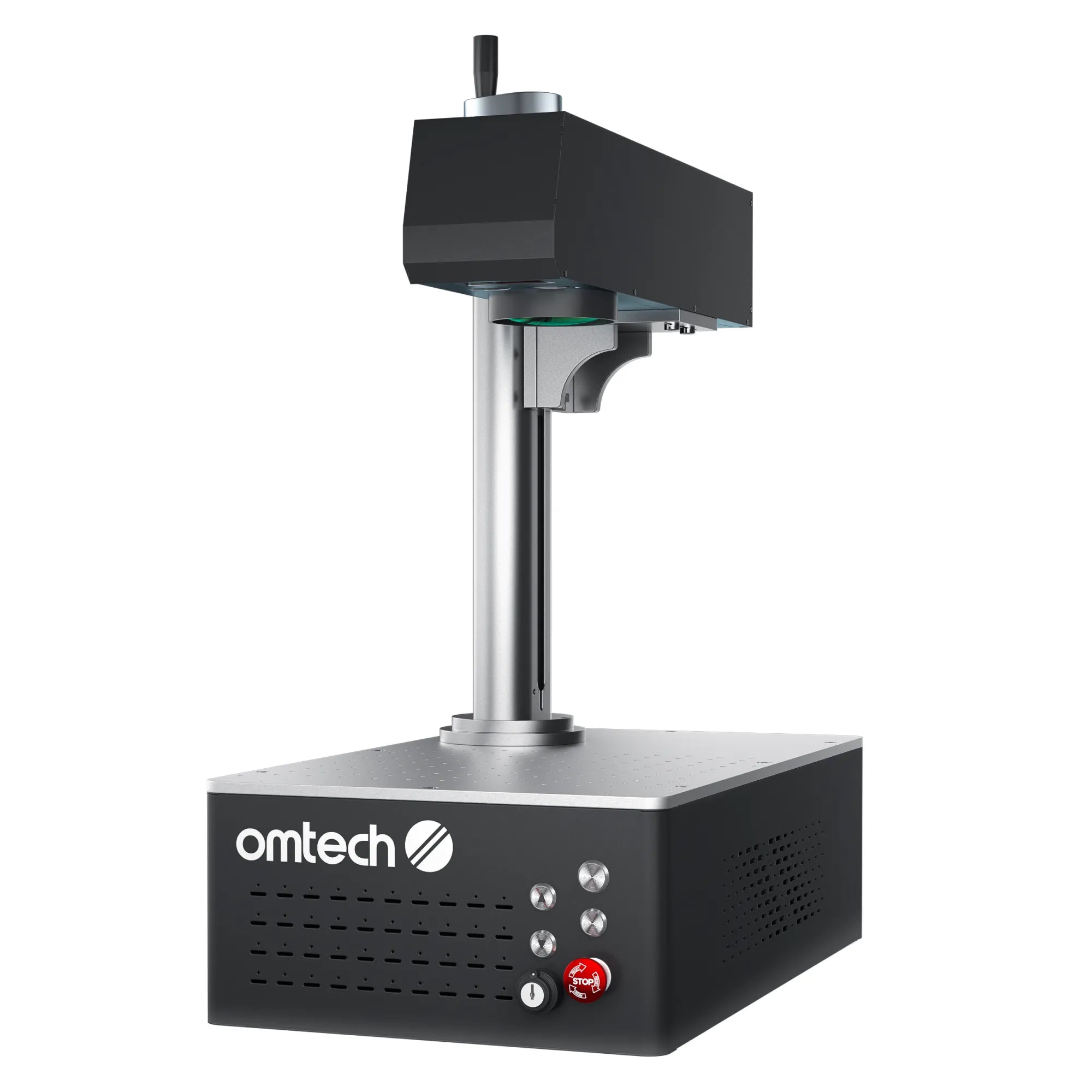 OMTech Galvo 20W Autofocus Fiber Laser Marking Machine Front Side Close View