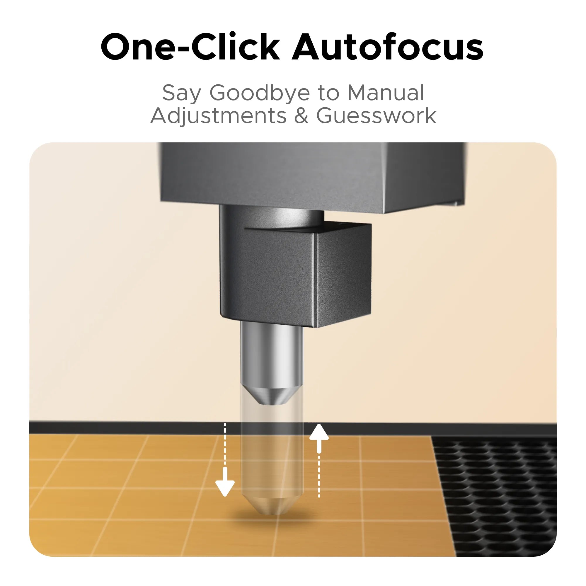 OMTech Polar Lite 55W Desktop CO2 Laser Cutter and EngraverAutofocus