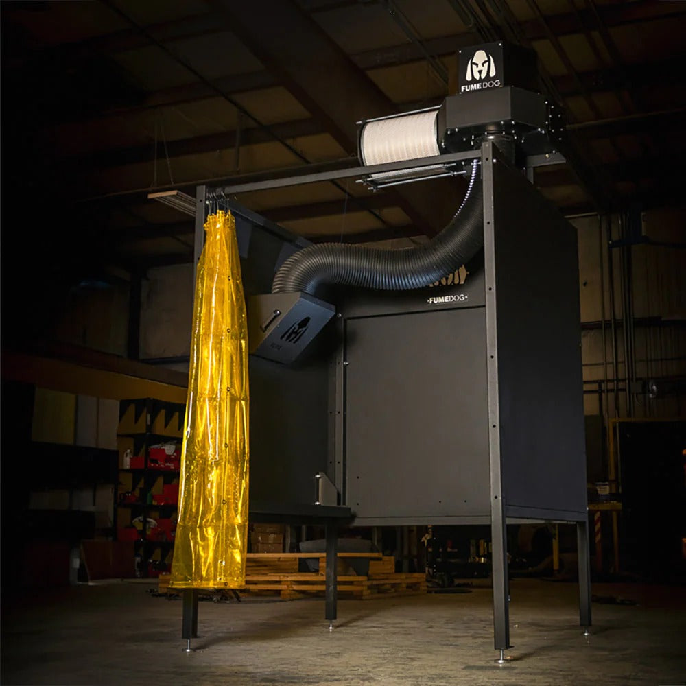 Fume Dog Magnetic Wall Mount Weld Fume Extractor with Filter Square Booth