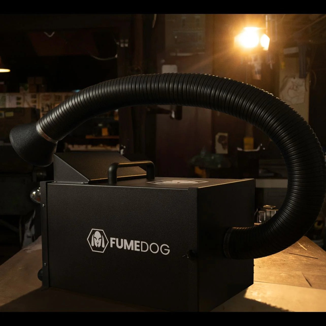 Fume Dog Spot Welding Fume  Soldering Extractor Close up View