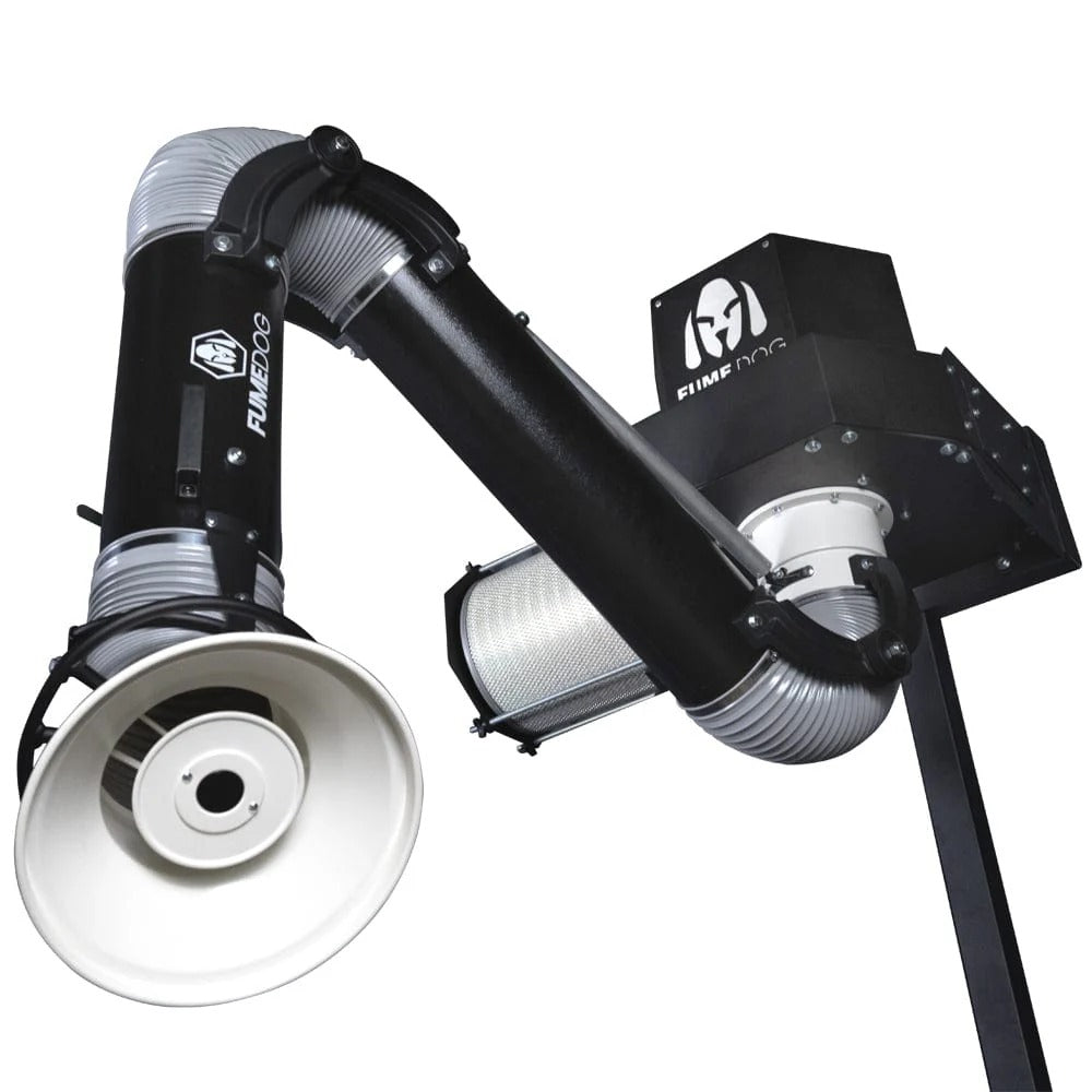 Fume Dog Wall Mount Weld Fume Extractor with Filter Close Up View